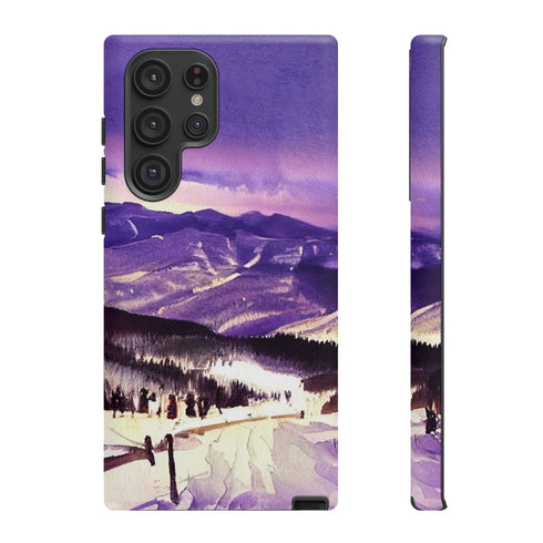 Vail Colorado at Christmas - Impact Resistant Phone Case Samsung Galaxy S22 Ultra Matte
